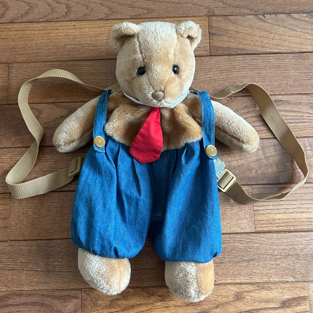 90s retro teddy bear backpack